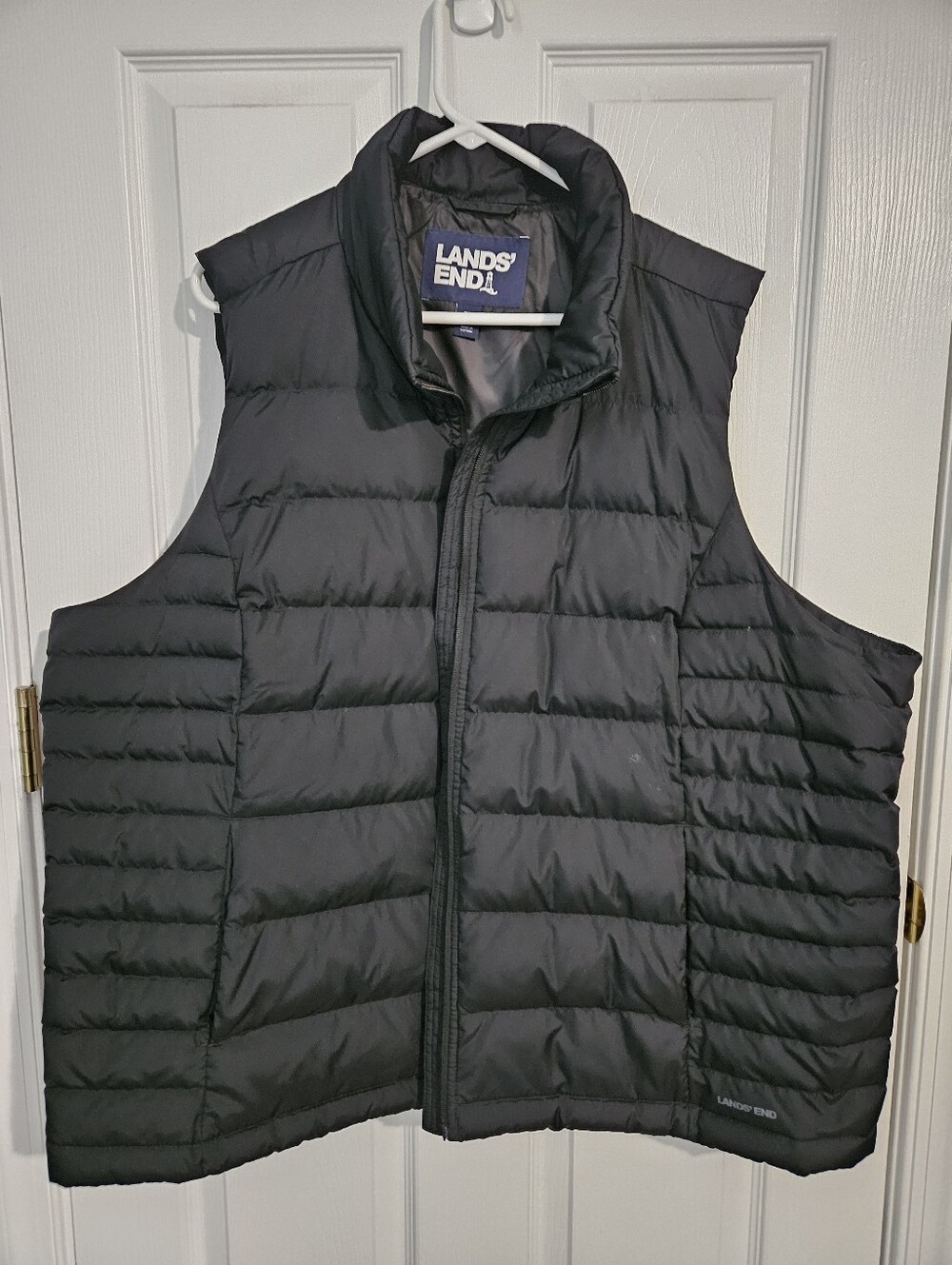 Lands' End Women's Black Quilted Packable Puffer Vest